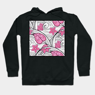 Paisley Print with Vintage Floral Motifs Hoodie